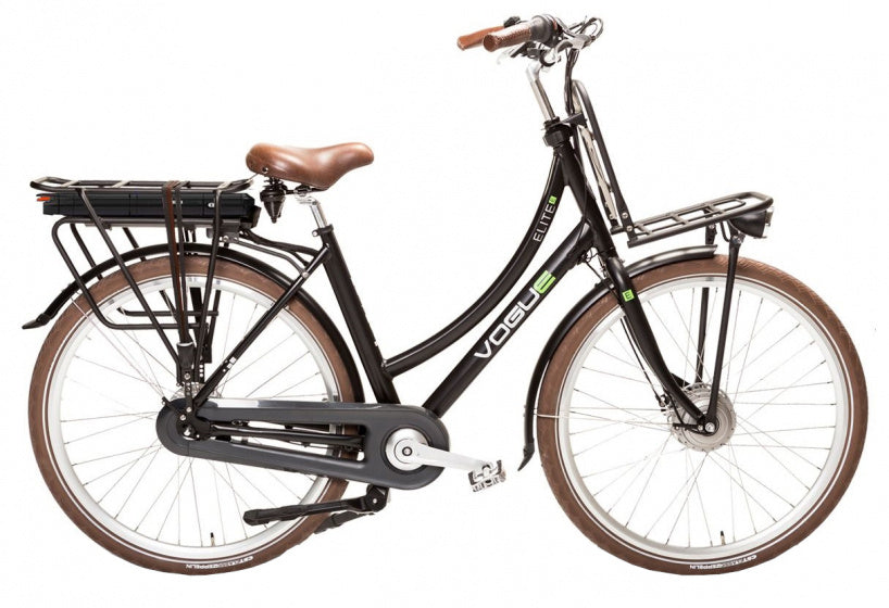 Elite 28 Inch 57 cm Dames 3V V-Brakes Matzwart