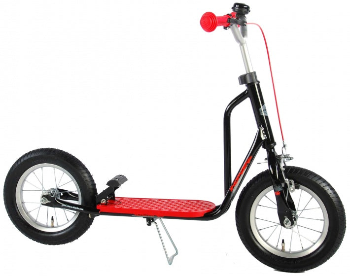 Autoped 12 Inch Junior Voetrem Zwart/Rood