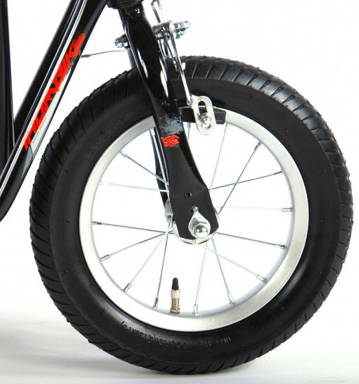 Autoped 12 Inch Junior Voetrem Zwart/Rood