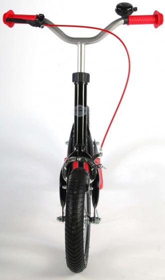 Autoped 12 Inch Junior Voetrem Zwart/Rood