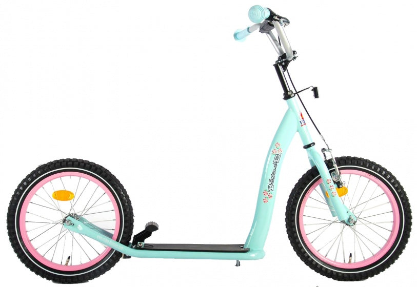 Autoped step 16 Inch Meisjes Voetrem Mintgroen
