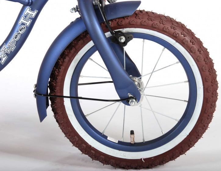 Blue Cruiser 14 Inch 25 cm Jongens Terugtraprem Matblauw