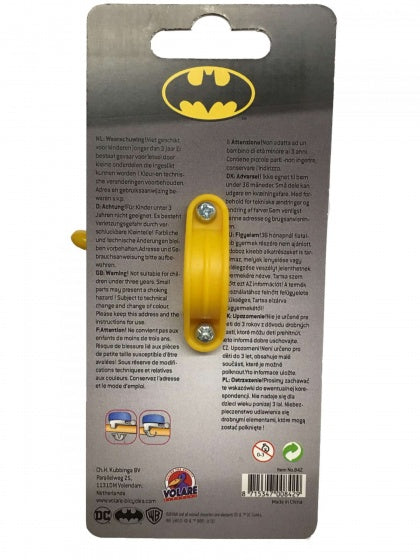 fietsbel Batman 50 mm zwart/geel