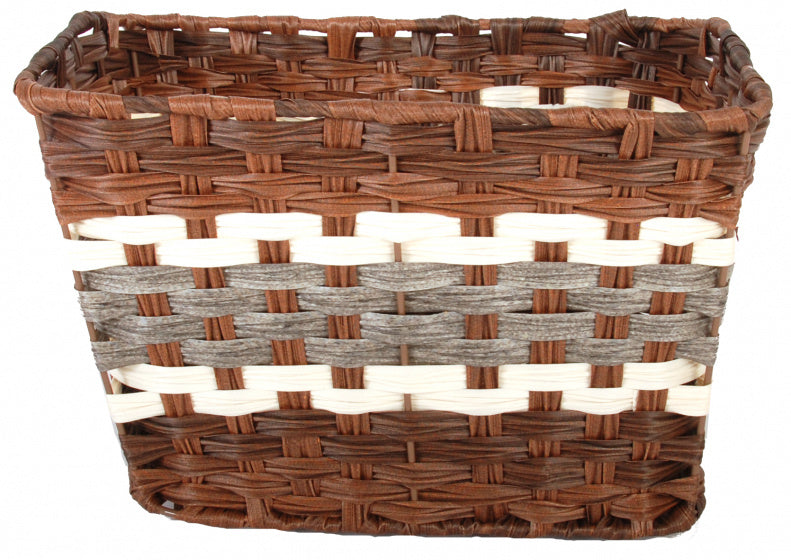fietsmand 31 liter 40 x 33 x 24 cm riet bruin