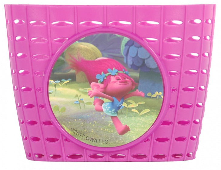 fietsmandje trolls roze