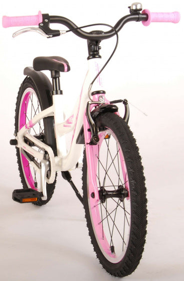 Glamour 18 Inch 28 cm Meisjes Terugtraprem Wit/Roze