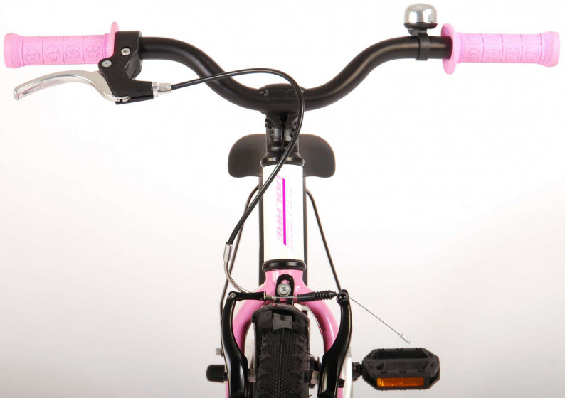 Glamour 18 Inch 28 cm Meisjes Terugtraprem Wit/Roze