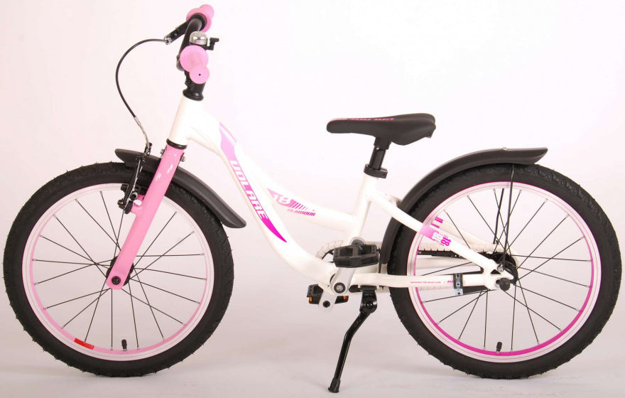 Glamour 18 Inch 28 cm Meisjes Terugtraprem Wit/Roze