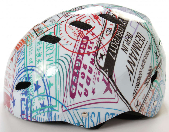 helm Travel the World junior 55-57 cm polycarbonaat