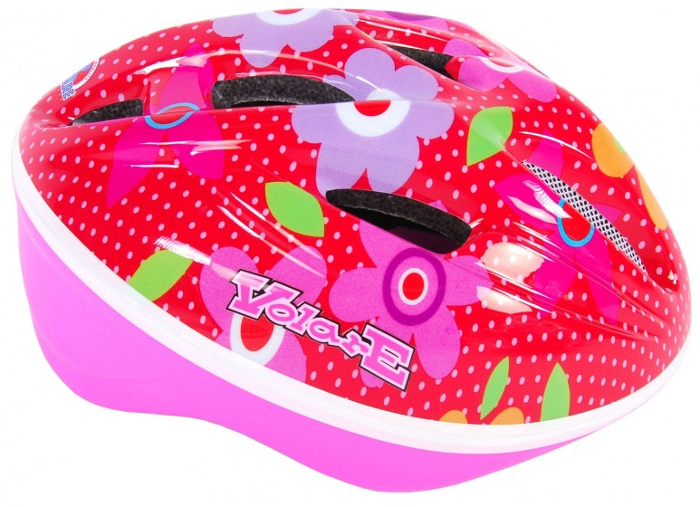 kinderhelm Deluxe 51-55 cm roze