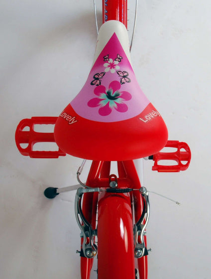 Lovely 20 Inch 33 cm Meisjes Knijprem Rood/Wit