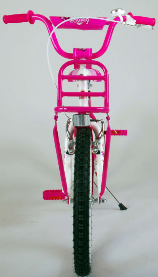 Lovely 20 Inch 33 cm Meisjes Terugtraprem Roze/Wit