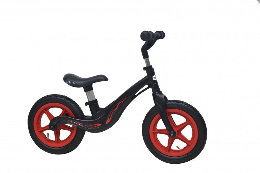 Magnesium loopfiets 12 Inch Jongens Zwart/Rood