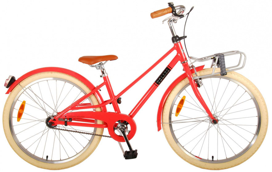 Melody 24 Inch 37 cm Meisjes Terugtraprem Rood