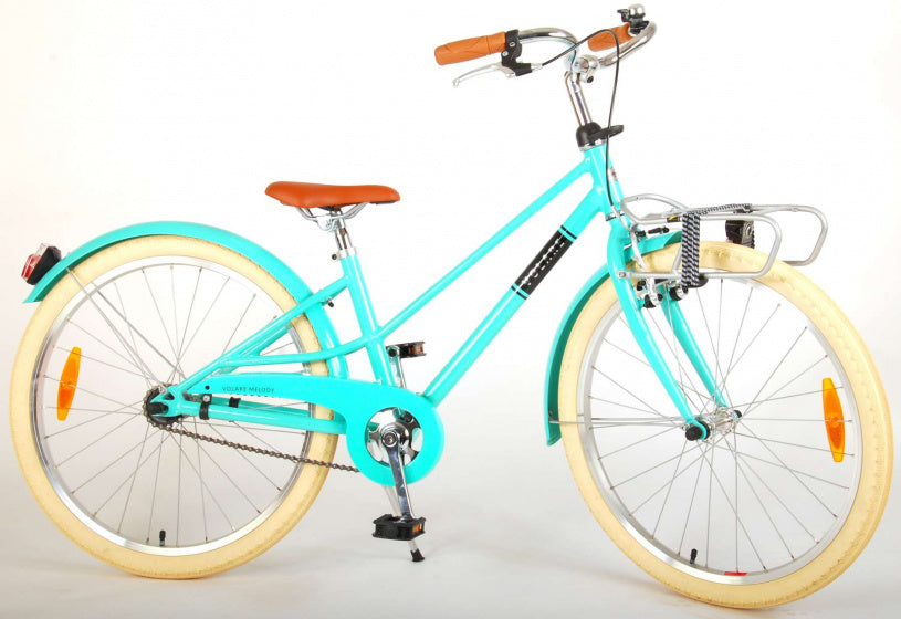 Melody 24 Inch 37 cm Meisjes Terugtraprem Turquoise