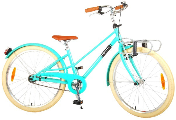 Melody 24 Inch 37 cm Meisjes Terugtraprem Turquoise
