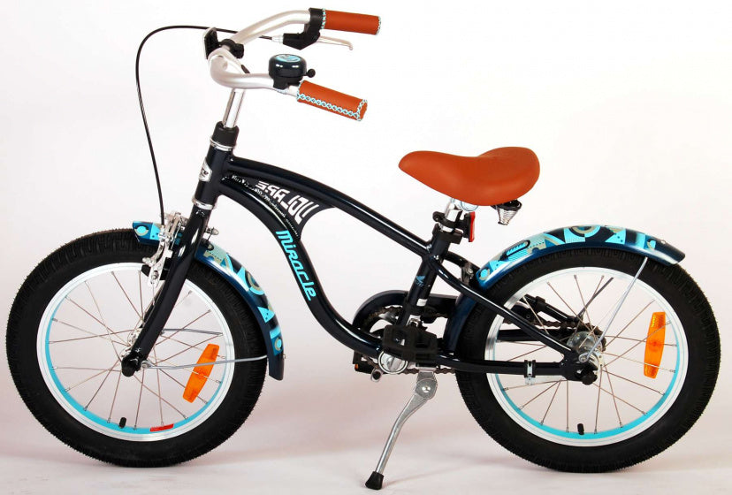 Miracle Cruiser 16 Inch 26 cm Jongens Terugtraprem Matblauw