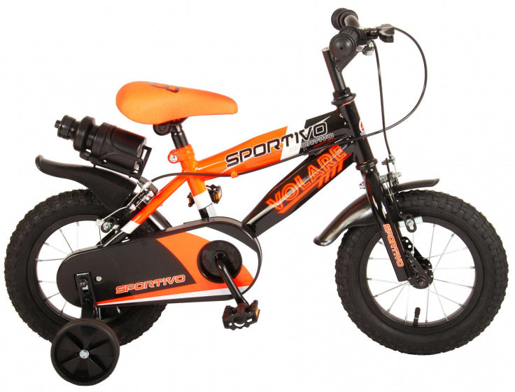 Sportivo 12 Inch 20 cm Jongens Knijprem Oranje/Zwart