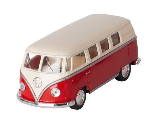 Volkswagen Classic Bus Rood / Wit (1962) 13 cm