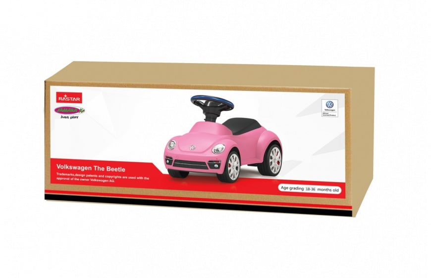 loopauto Beetle 70 x 30 x 38 cm roze