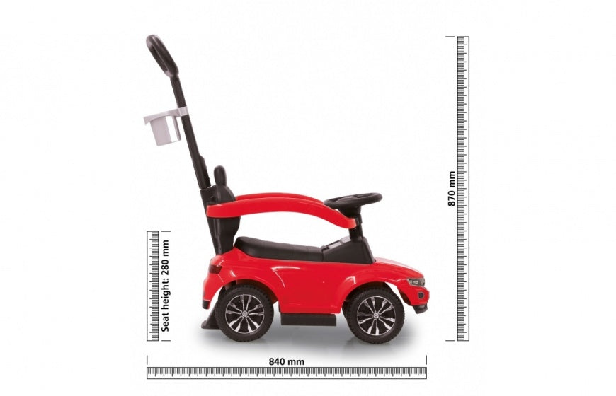 loopauto T-Roc 84 x 40 x 87 cm rood