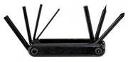 multitool 7 functies 9 cm zwart