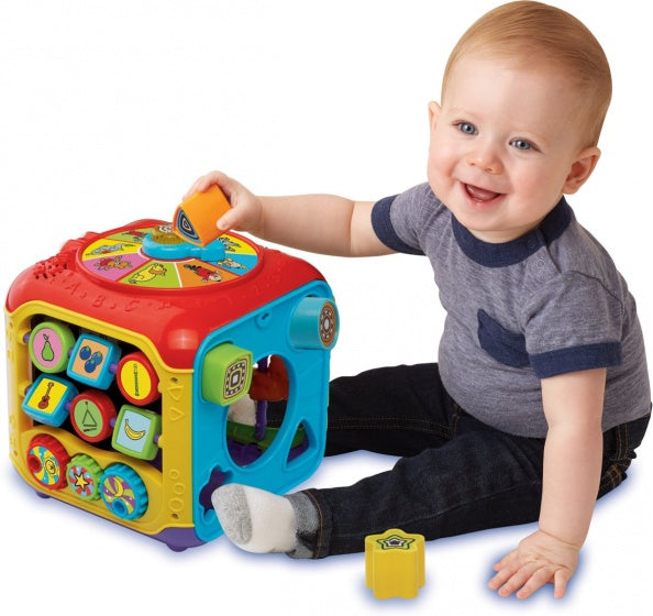 activiteitenkubus Bumba 22 cm multicolor