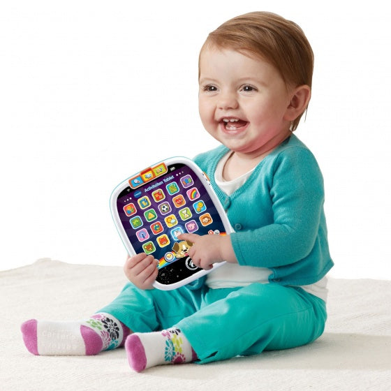 activiteitentablet Baby 20 x 17 cm blauw