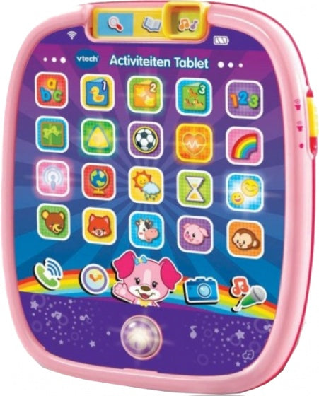 activiteitentablet Baby 20 x 17 cm roze