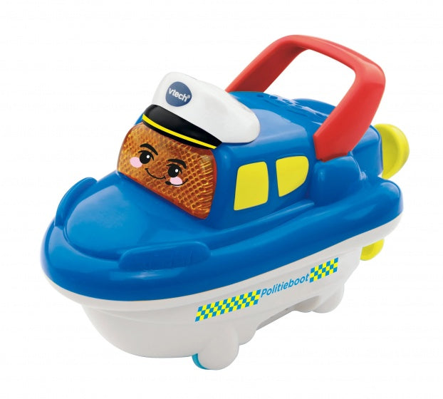 badfiguur Pepijn politieboot blauw/wit 15 cm