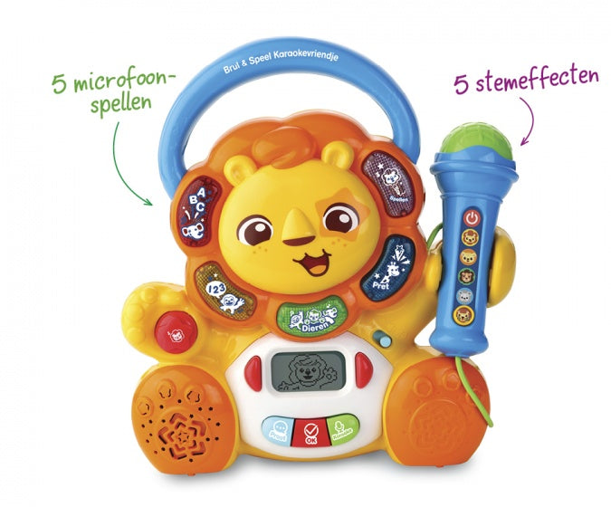 Brul & Speel Karaokevriendje 33 cm multicolor
