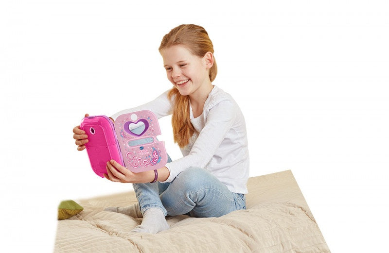 interactief dagboek Kidisecrets Selfie Music 18 cm roze