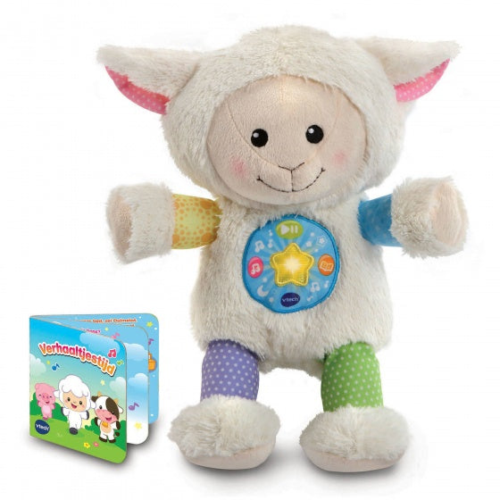 knuffel Verhaaltjestijd Schaapje 28 cm pluche wit