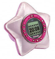 KidiMagic StarLight wekker met sfeerlicht 22 cm roze