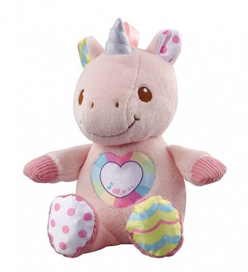 knuffel eenhoorn roze 28 cm