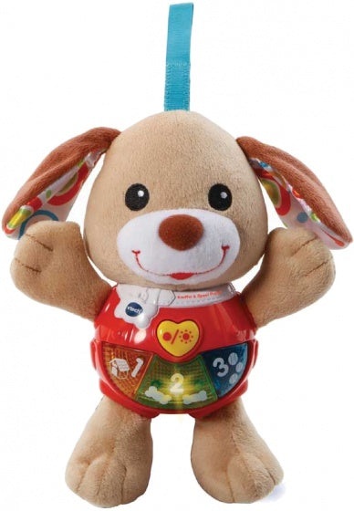 knuffel en speel puppy bruin