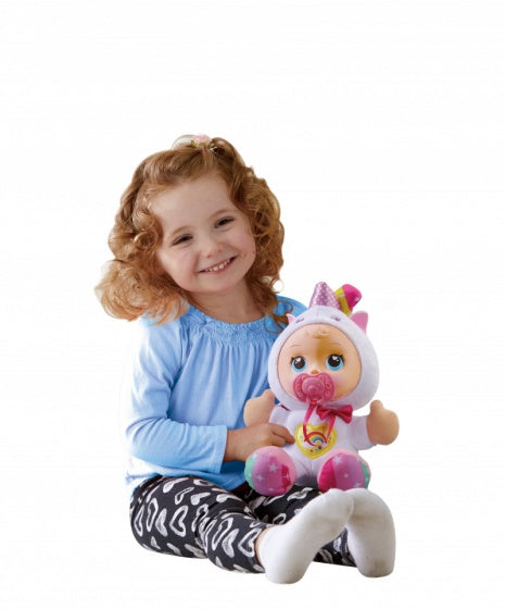 Little Love knuffelpop eenhoorn wit 26 cm
