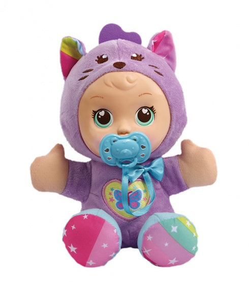 Little Love knuffelpop kat paars 26 cm