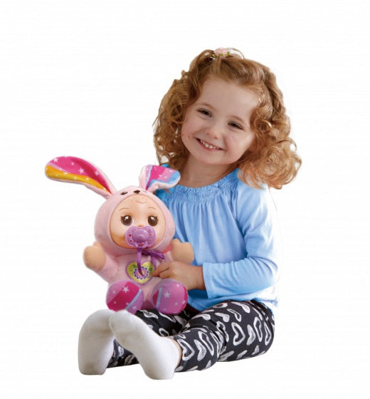 Little Love knuffelpop konijn roze 26 cm