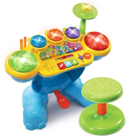 Rock & Leer Drumstel junior blauw