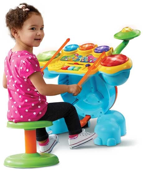 Rock & Leer Drumstel junior blauw