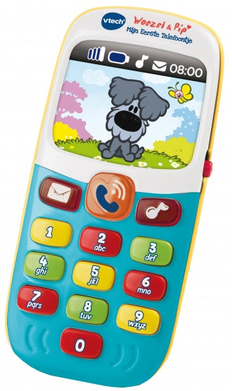 telefoon Woezel & Pip groen/wit