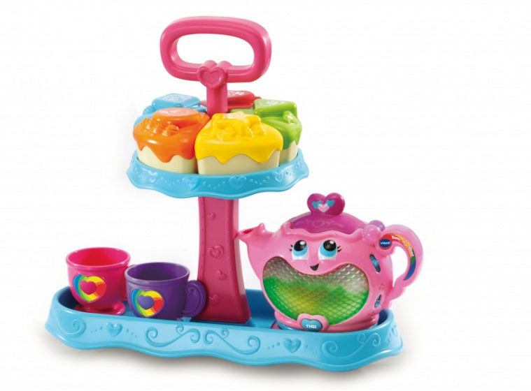 theeset: Tante Jet 11-delig blauw/roze