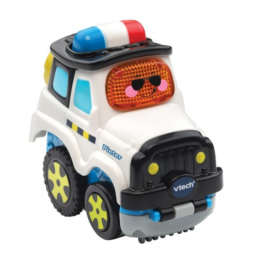 Toet Toet auto press & go - Pieter Politie 13 cm wit