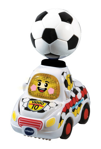 Toet Toet auto: Viggo Voetbalauto BE wit 15 cm