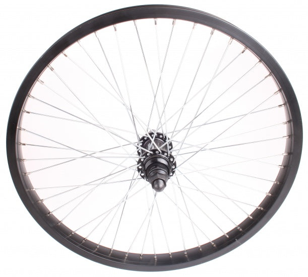 Achterwiel 14 mm Freestyle 20 inch Aluminium 48G Zwart