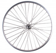 achterwiel 26 inch velgrem freewheel 36G zilver