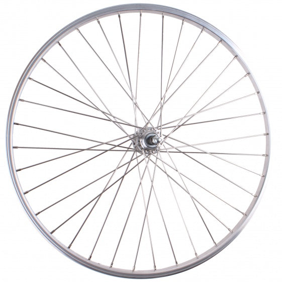 achterwiel 26 inch velgrem pion 36G zilver