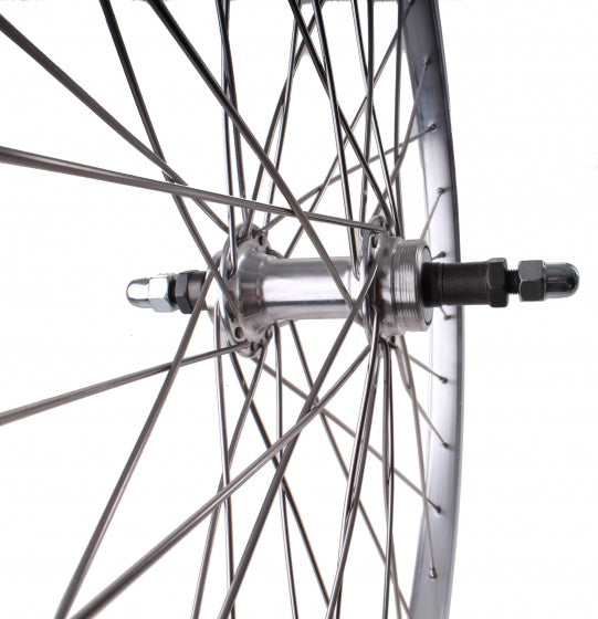 achterwiel 26 inch velgrem pion 36G zilver