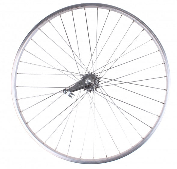 achterwiel 26 x 1 3/8 Shimano terugtraprem alu chroom